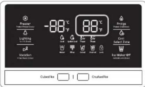 SAMSUNG RH77H90507F - Controlling the Fridge temperature - 1