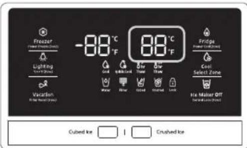 SAMSUNG RH77H90507F - Contrôle de la température du réfrigerateur - 1