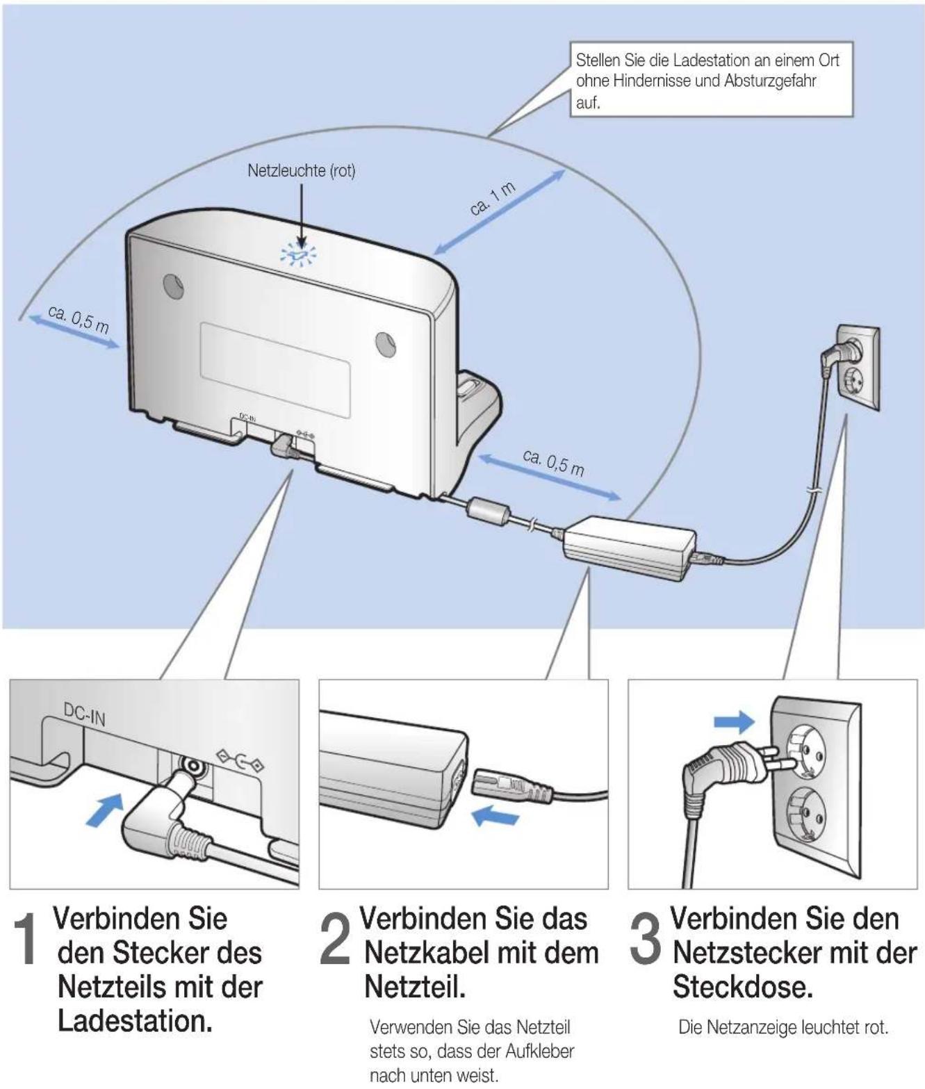 SAMSUNG VR20J9010UR - Aufstellen der Ladestation - 1