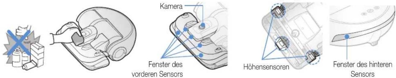 SAMSUNG VR20J9010UR - Reinigen der Sensoren und der Kamera - 1