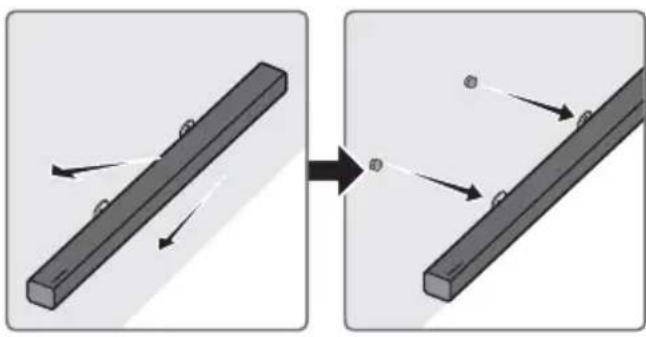 SAMSUNG HWM360 - Detaching the Soundbar from the Wall - 1