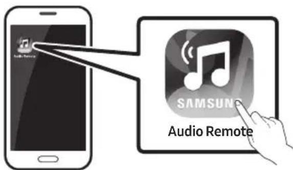 SAMSUNG HWM360 - Launching the Samsung Audio Remote App - 1