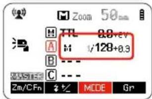 Hähnel MODUS 600RT - Setting the group mode - TTL / M / OFF - 2