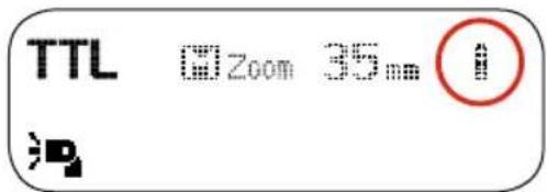 Hähnel MODUS 600RT - Warnung bei niedrigem Akkustand - 1