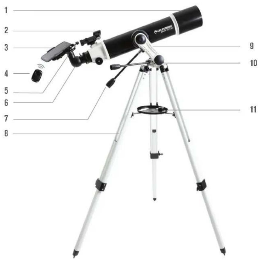 CELESTRON Omni XLT 102 - PARTS LIST - 1