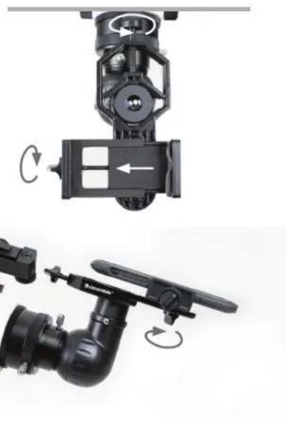 CELESTRON Omni XLT 102 - INSTALLER L'ADAPTATEUR POUR TÉLEPHONE INTELLIGENT - 1