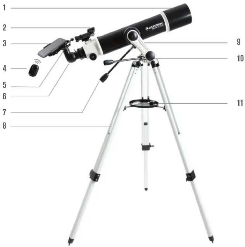 CELESTRON Omni XLT 102 - CONTENU DE LA BOITE - 1