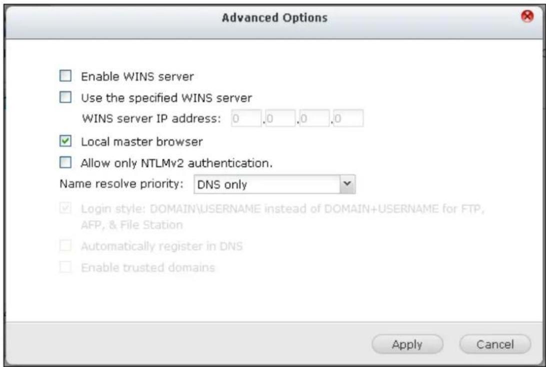 QNAP VS8148URP PRO+ - Options avances - 1