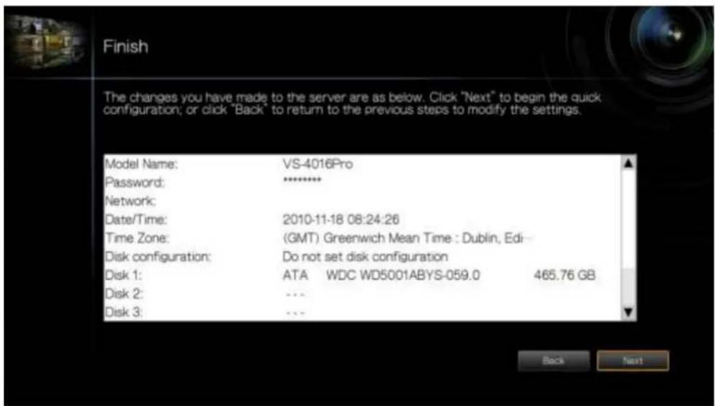 QNAP VS4108URP PRO+ - Configuration rapide - 11
