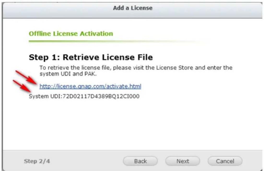 QNAP VS4108URP PRO+ - Activation hors ligne - 2