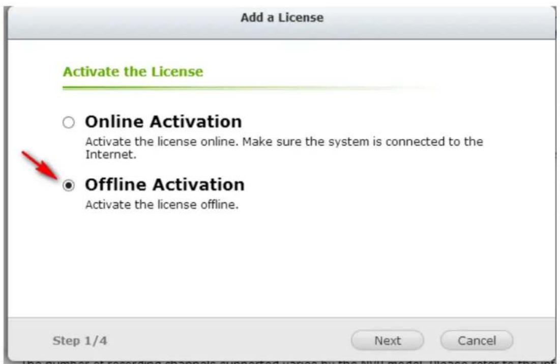 QNAP VS4108URP PRO+ - Activation hors ligne - 1