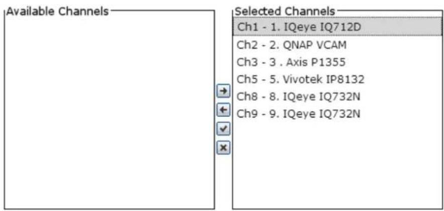 QNAP VS4108URP PRO+ - Configuring Backup Channels - 1