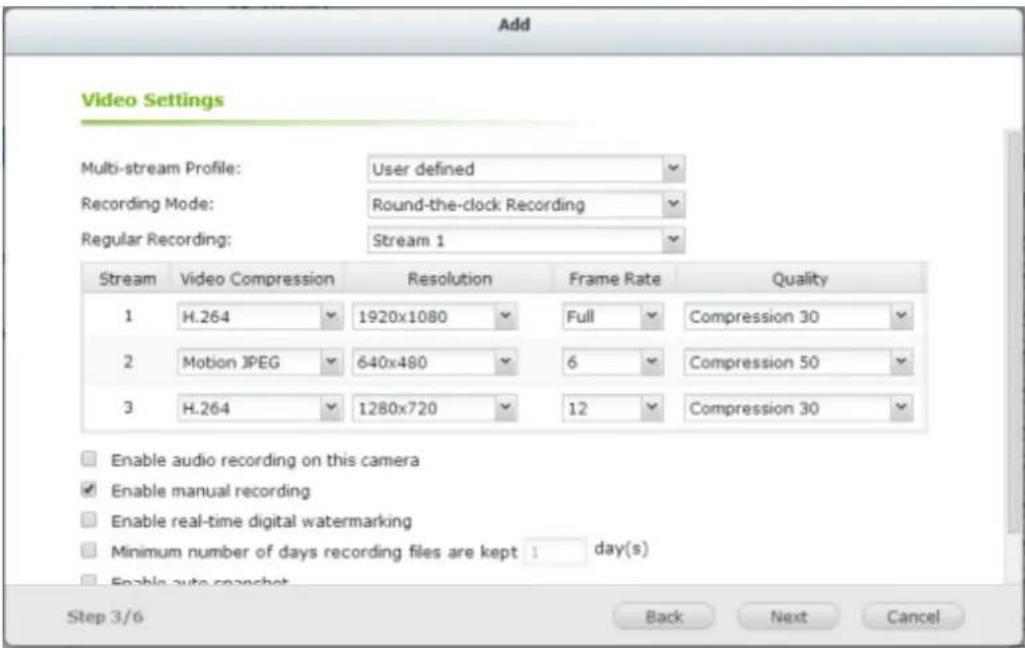QNAP VS4108URP PRO+ - Multi-flux définis par l'utilisateur - 4