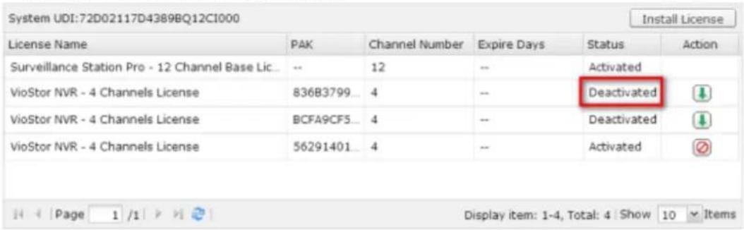 QNAP VS4108URP PRO+ - How to install license - 1