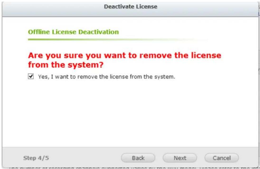 QNAP VS4108URP PRO+ - Désactivation hors ligne - 4
