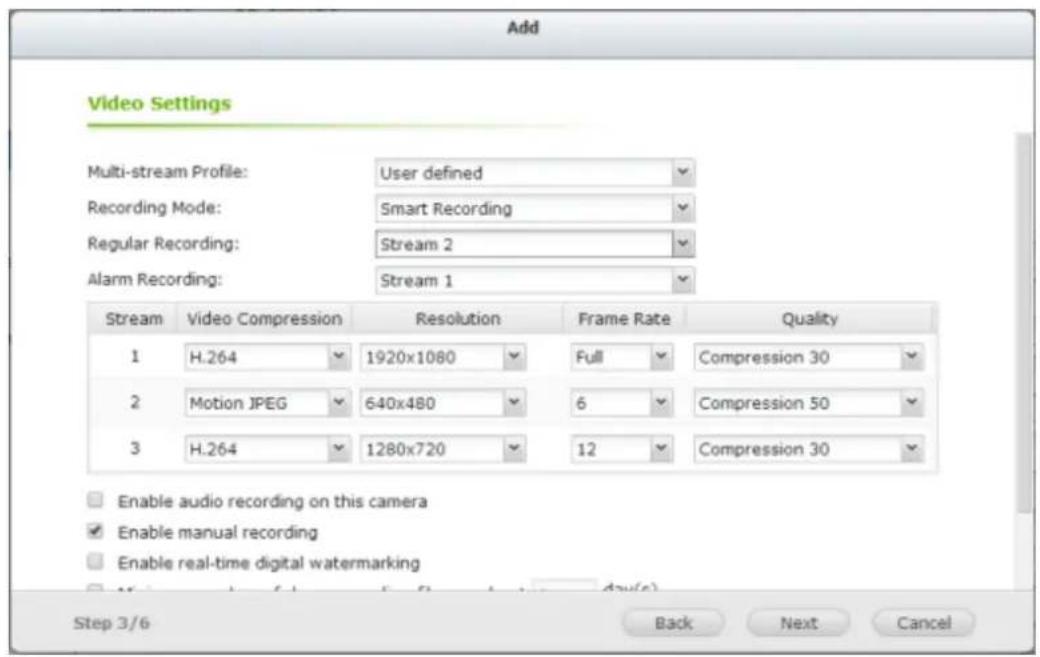 QNAP VS4108URP PRO+ - Multi-flux définis par l'utilisateur - 5