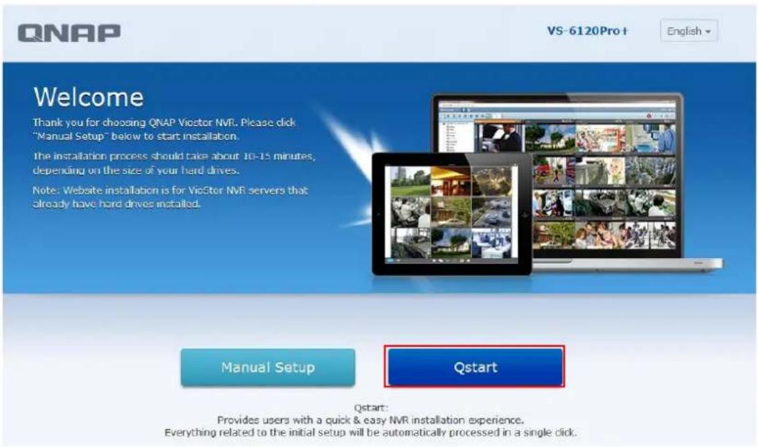 QNAP VS4108URP PRO+ - Initialisation du système - 1