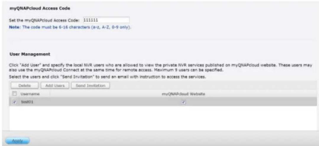 QNAP VS4108URP PRO+ - myQNAPcloud Access Code - 3