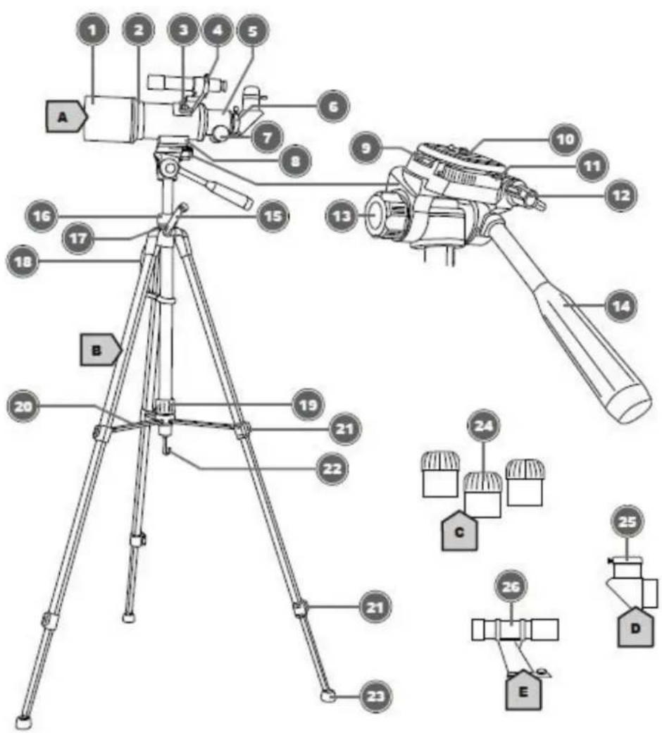 BRESSER CLASSIC 70350 - Nomenclature du produit - 1