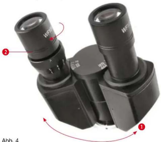 BRESSER BIOSCIENCE 401000X - Einstellung des Augenabstands (Abb. 4) - 1