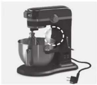 ELECTROLUX EKM6100 - Надіньте насадку на вал: - 7