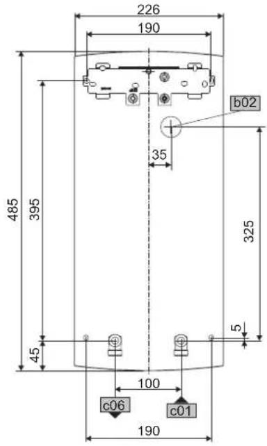 AEG DDLE LCD 182124 - Technische Daten Maße und Anschlüsse - 1