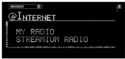 PHILIPS Streamium MCI250 - Appuyez sur INTERNET. - 1