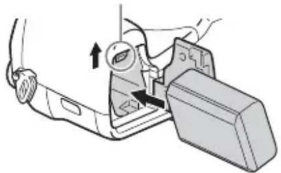 SONY Cybershot DSCRX10 IV - Vkladanie akumuláhora - 2