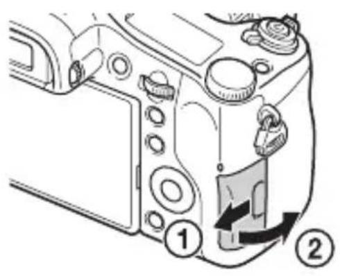 SONY Cybershot DSCRX10 IV - Inserción de una tarjeta de memoria (se vendepor分开ado) - 1