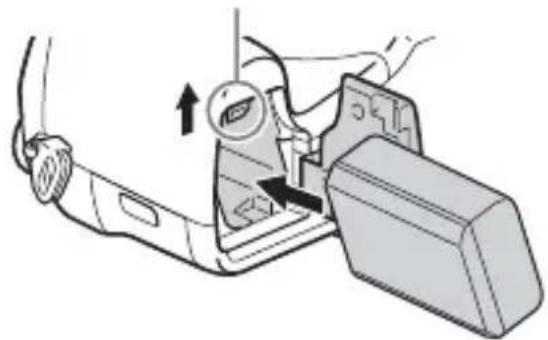 SONY Cybershot DSCRX10 IV - Inserción de la bateria - 2