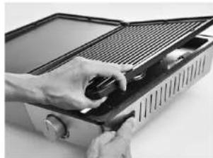 SANYO Deli - THIS IS HOW TO REMOVE RESP. MOUNT THE GRILL PLATES - 1