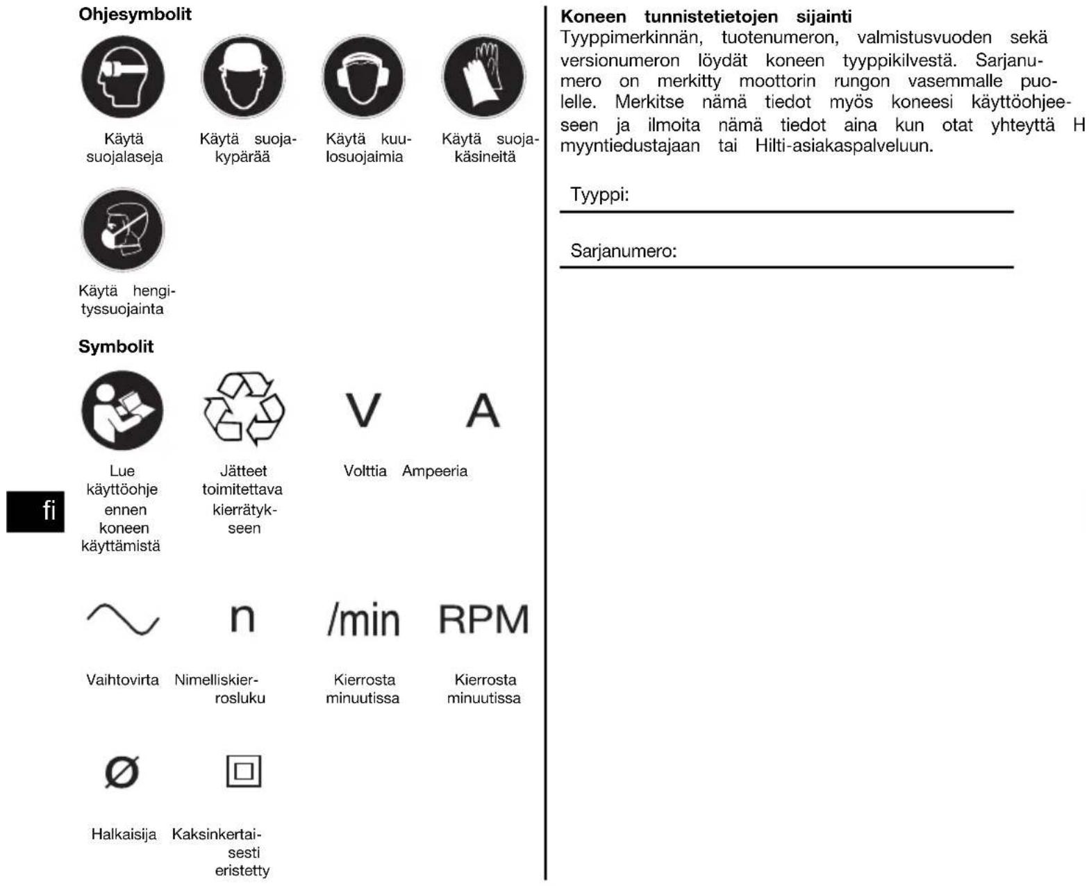 HILTI DEG 125P - HUOMAUTUS - 3