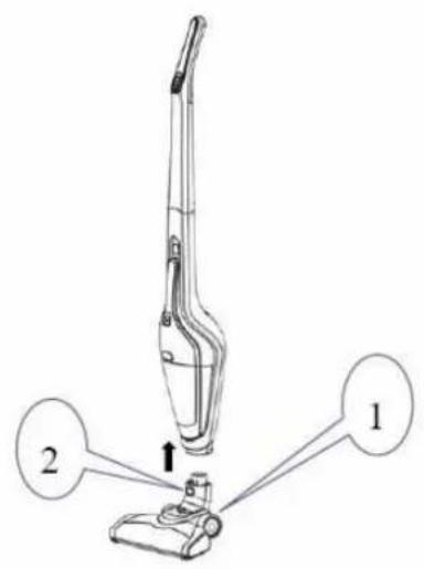 ROTEL U6081CH - Install the body and floor brush - 2