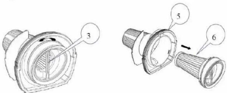 ROTEL U6081CH - Utiliser l'aspirateur à main - 6