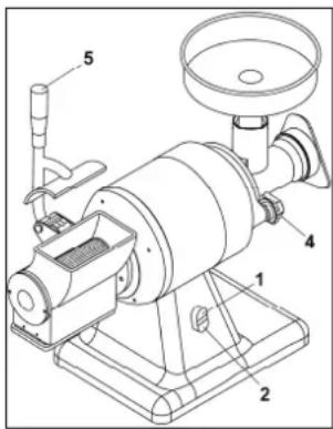 BARTSCHER A370350 - 8) Stopp-Taster (nur Mod. AB22/AE - TR22/TE - TR22/C Reverse) - 1
