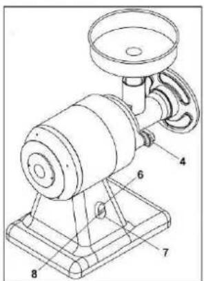 BARTSCHER A370350 - Przycisk stop (tylko Mod. AB22/AE - TR22/TE - TR22/C rewersy) - 2