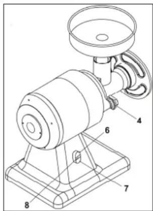 BARTSCHER A370350 - 8) Stop button (mod.AB22/AE - TR22/TE - TR22/C only) - 3