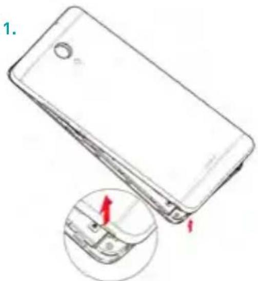 WIKO U FEEL FAB - Inserting your cards - 1
