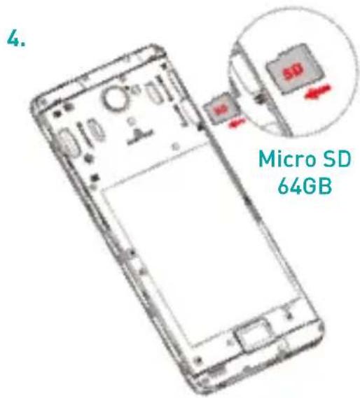 WIKO U FEEL FAB - Inserting your cards - 4