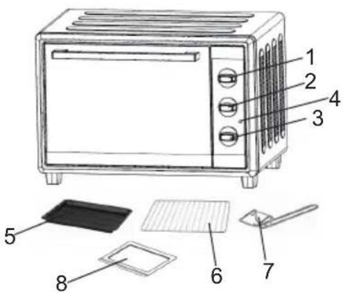 ARDES Gustavo AR6225S - Attention: the surfaces temperature could be elevated when the appliance is on. - 1