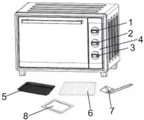 ARDES Gustavo AR6225S - Atención: la temperatura de superficies podría ser elevada cuando la aplicación está en función. - 1