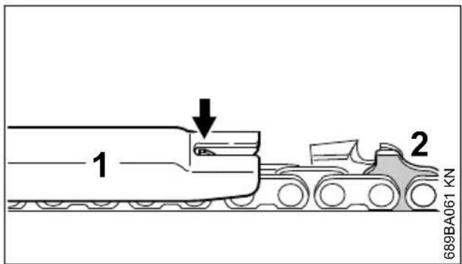STIHL MS 211 - Tiefenbegrenzer nachfeilen - 1