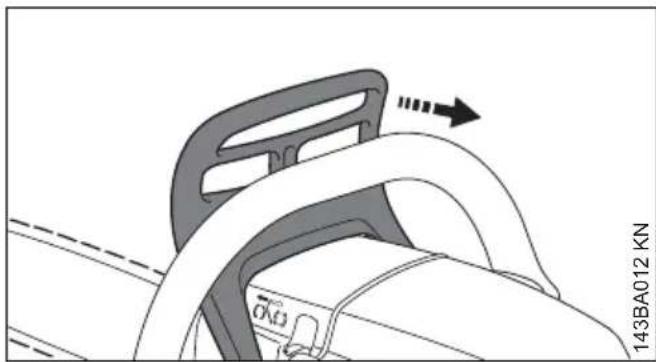 STIHL MS 211 - Kettenbremse offen - 1