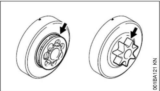 STIHL MS 211 - Kettingtandwiel verrangen - 1