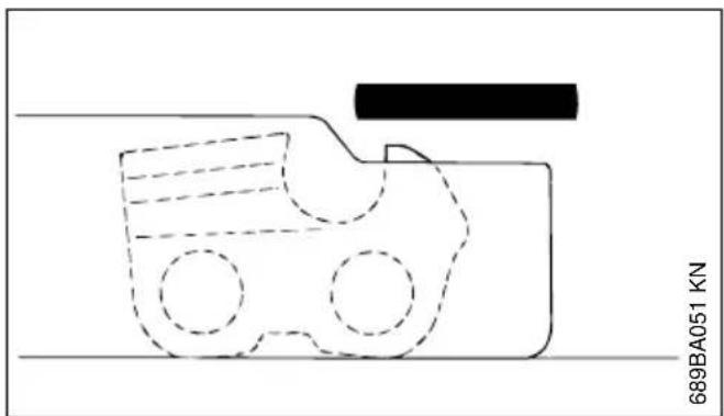 STIHL MS 211 - Tiefenbegrenzer nachfeilen - 3