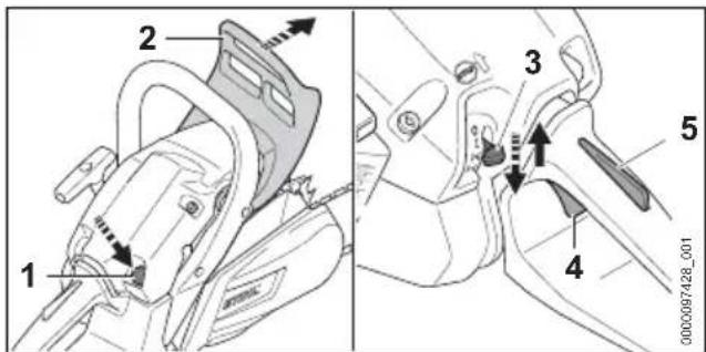 STIHL MS 171 - Motor starten - 1