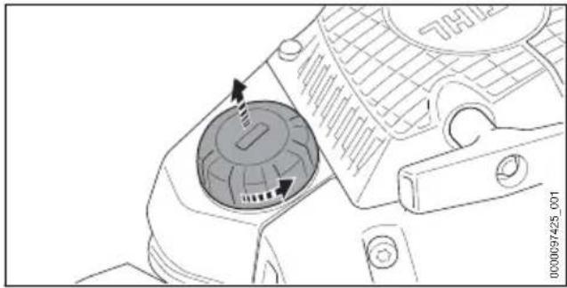 STIHL MS 171 - Rifornire la motosega - 1