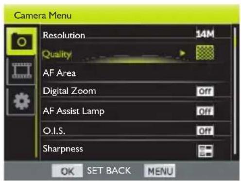 BENQ G1 - Naviguer dans les menus - 2