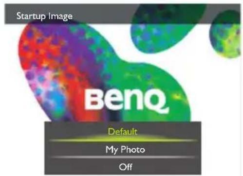 BENQ G1 - Réglage de l'image de démarrage - 1