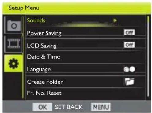 BENQ G1 - Menu Réglage - 3